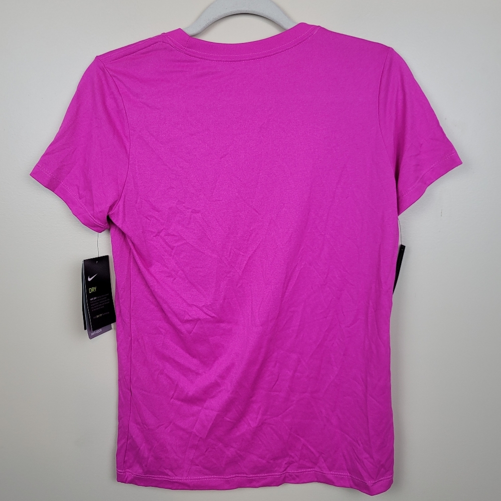 NWT Nike Pink Swosh Dri Fit Tshirt size S - Picture 4 of 5